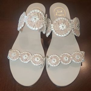 Jack Rogers Cork Lauren leather sandal